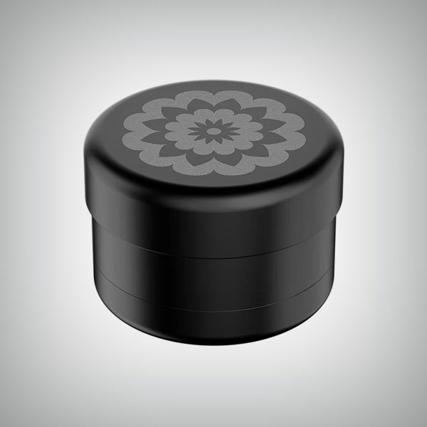 Flower Mill aluminum grinder with swappable mill plates