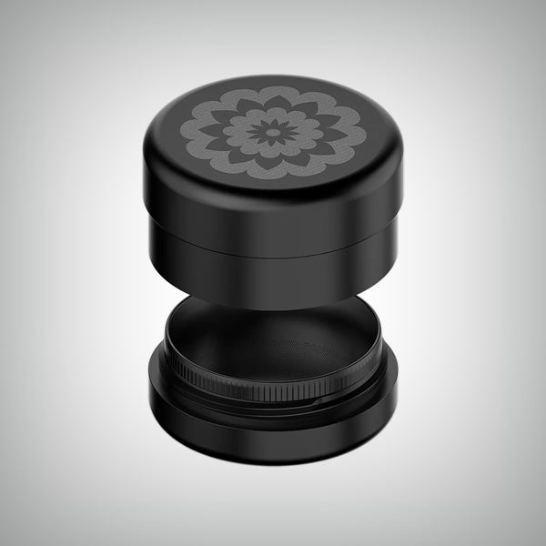 Flower Mill grinder featuring a removable pollen screen