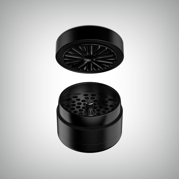 Flower Mill milling grinder with magnetic lid