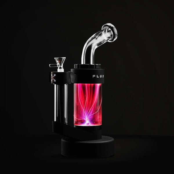Flux plasma bong with illuminated plasma chamber