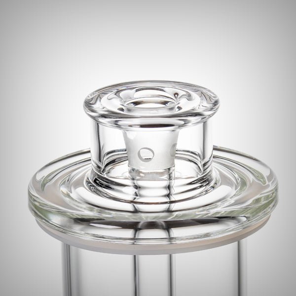 Front angle of the Piston Gravity Bong showing the gravity slide mechanism