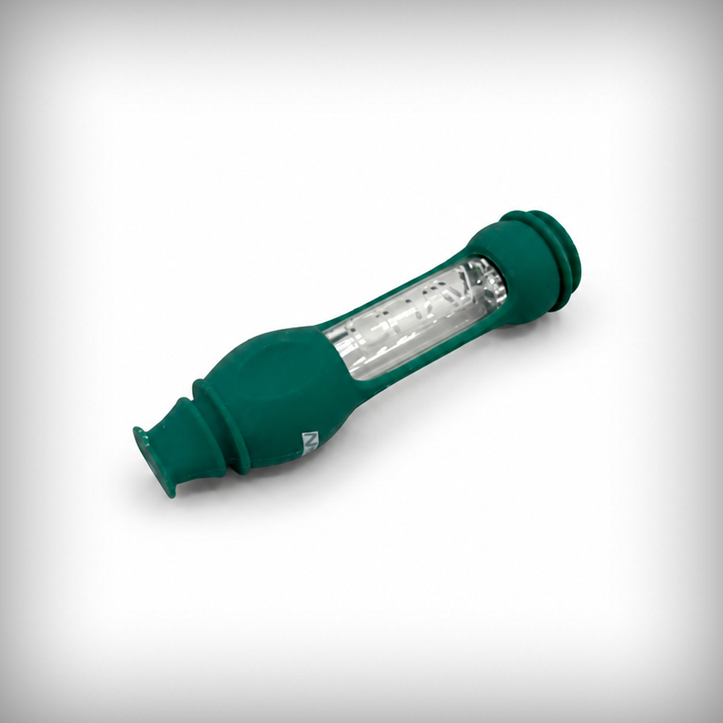GRAV 16mm OctoTaster angled side view with teal silicone skin