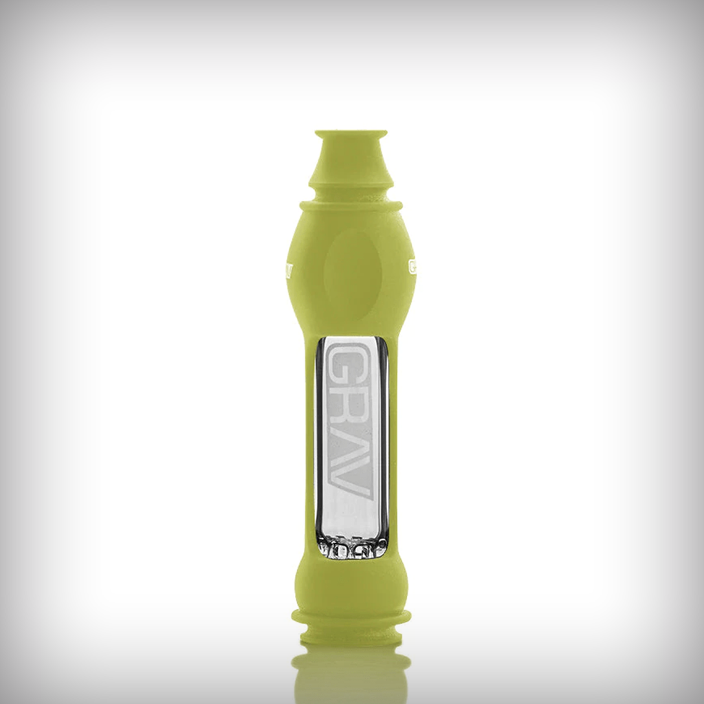 GRAV 16mm OctoTaster with avocado green silicone skin