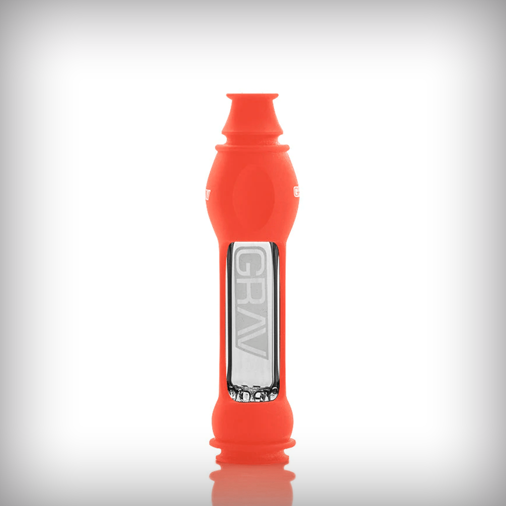 GRAV 16mm OctoTaster with scarlet orange silicone skin