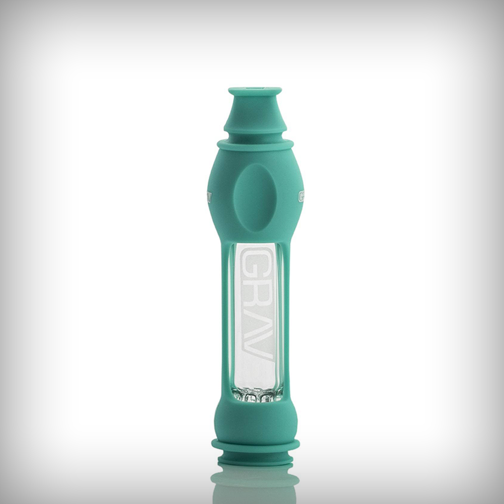 GRAV 16mm OctoTaster with teal silicone skin