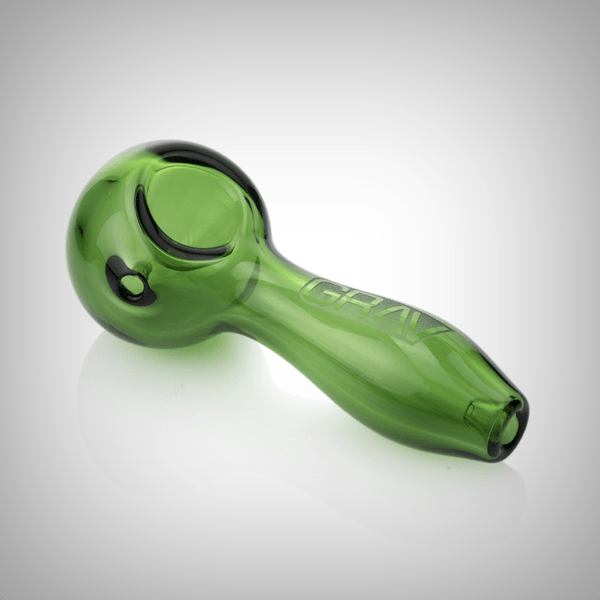 GRAV Classic Spoon glass hand pipe with ash-catching mouthpiece