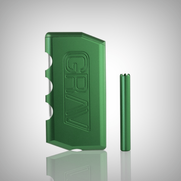 GRAV Dugout size diagram showing 3.75-inch length and 2-inch width