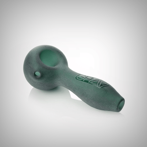 GRAV Sandblasted Spoon Pipe with frosted matte glass finish