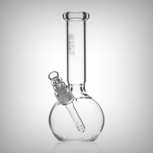 GRAV flower bong with round base and funnel bowl