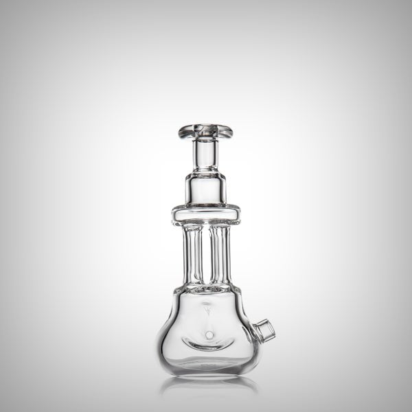 Geometric borosilicate glass spoon pipe