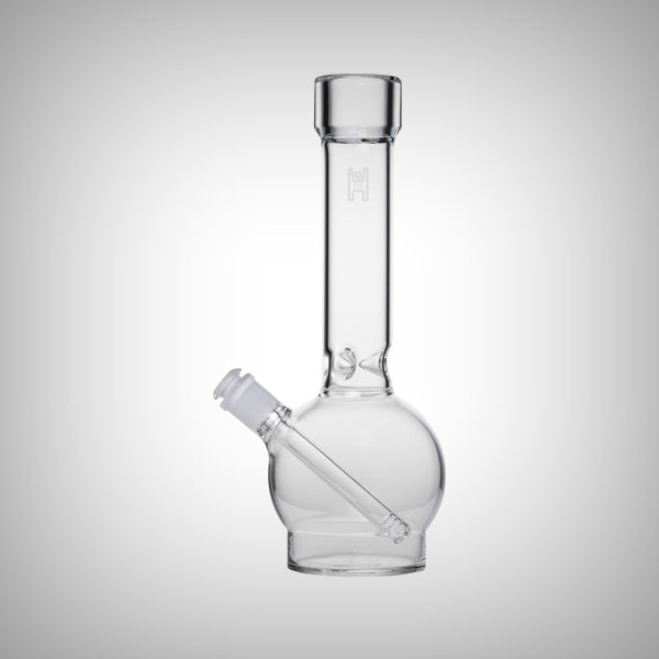 Glass ball bong with removable downstem
