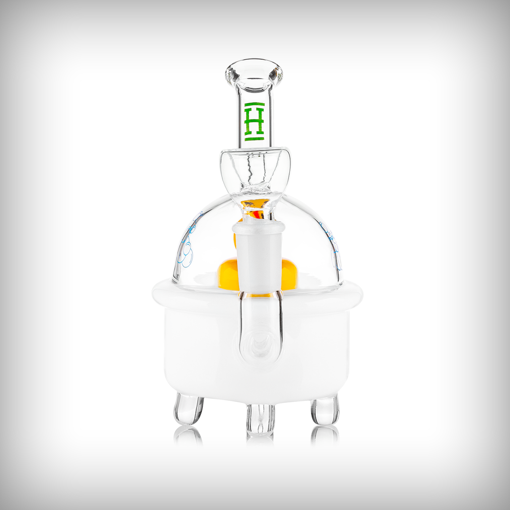 HEMPER Ducky water pipe straight-on view with bowl centered in front