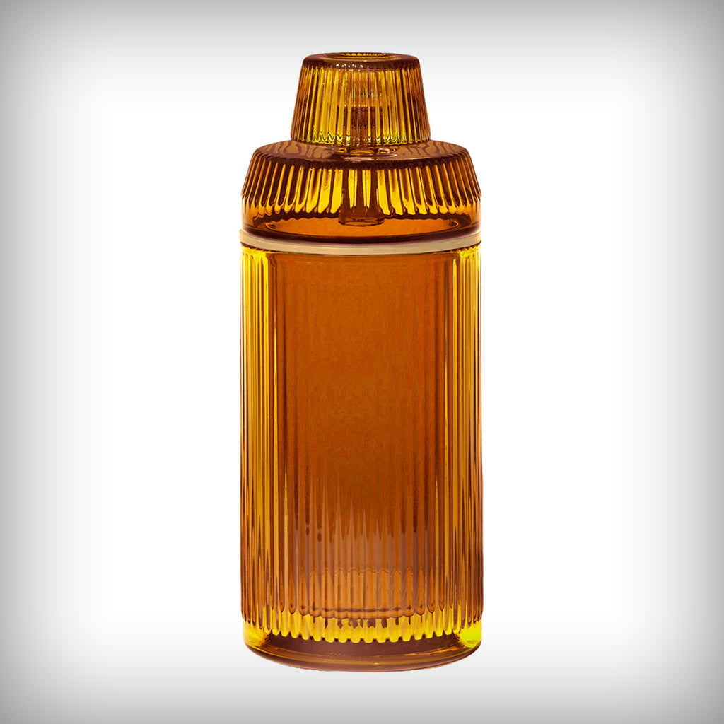 Honeycomb NWTN Home Deco Gravity Bong with amber fluted glass body