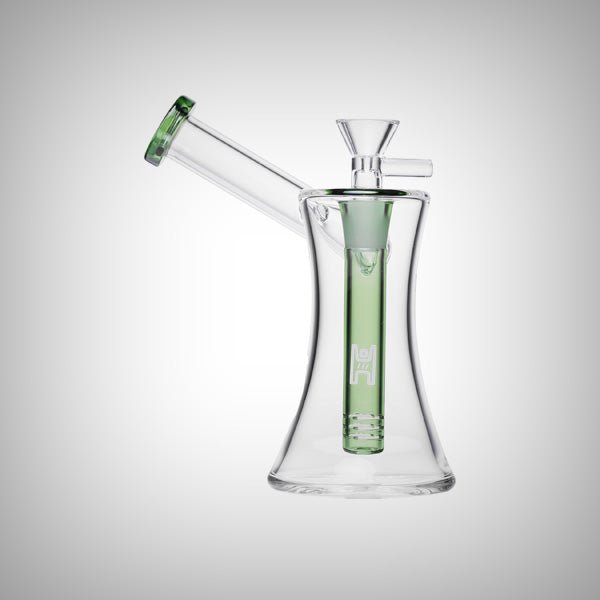 Human Grade 6 inch hourglass sidecar bubbler