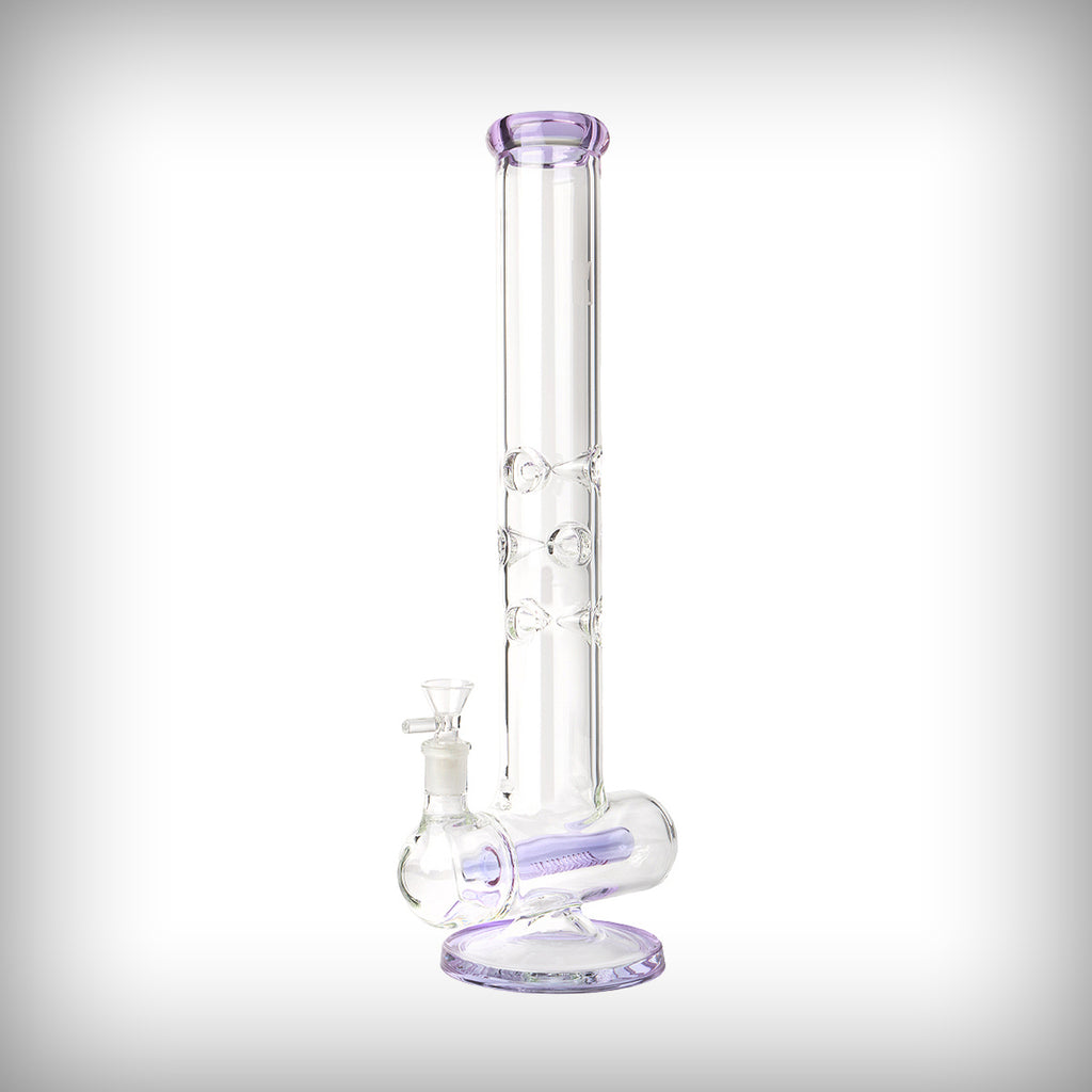 Human Grade Inline Tube Triple Ice Catch Water Pipe