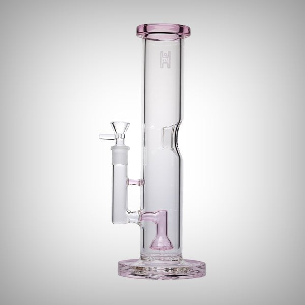 Human Grade straight tube bong with removable downstem