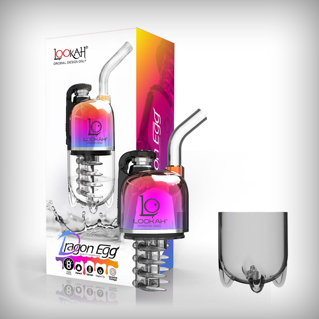 LOOKAH Dragon Egg electric dab rig with retail packaging and accessories