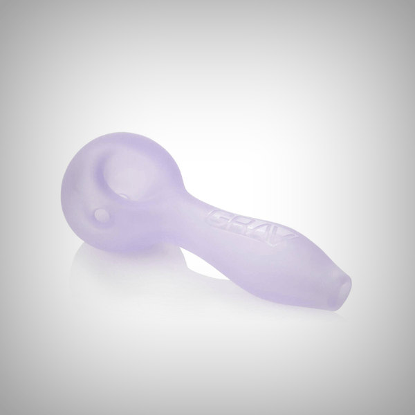 Lake Green GRAV Sandblasted Spoon Pipe with left-side carb