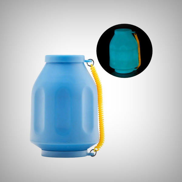 Light blue Smokebuddy Original with circular detail inset