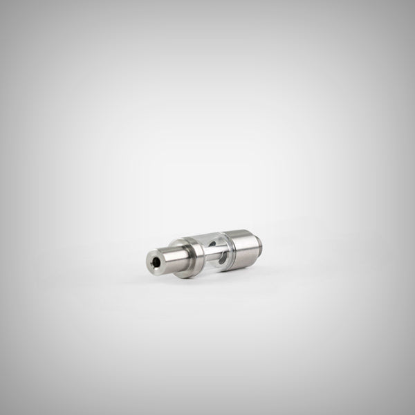 Linx Hermes 3 refillable atomizer upright with clear glass tank