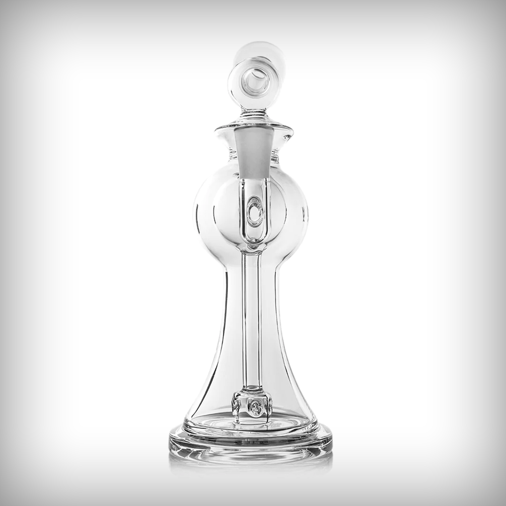 MJ Arsenal Apollo Mini Rig in clear borosilicate glass, alternate upright view