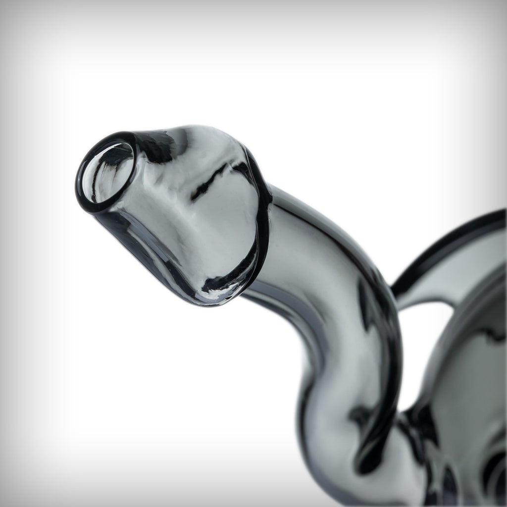 MJ Arsenal Bat Hand Pipe angled upright view showing the bat-inspired body and curved stem