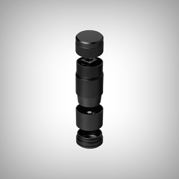 MJ Arsenal Capsule grinder and dugout fully assembled in black
