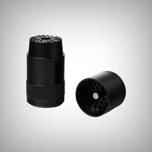 MJ Arsenal Capsule grinder components shown separated