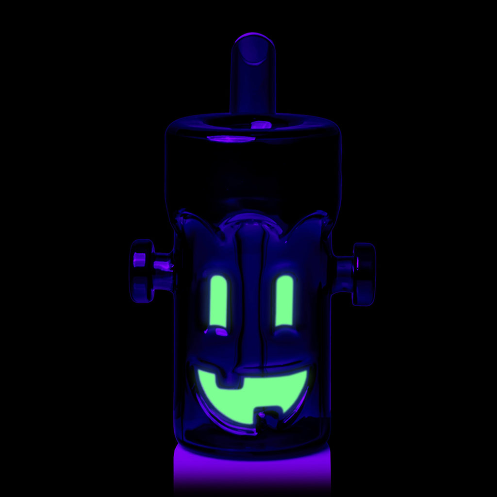 MJ Arsenal Frankenbubbler glowing face under dark lighting