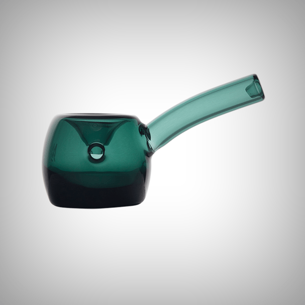 MJ Arsenal Perch glass pipe showcasing its ergonomic shape