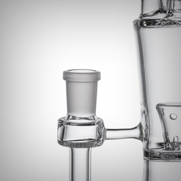 MJ Arsenal Spire clear glass water pipe front profile