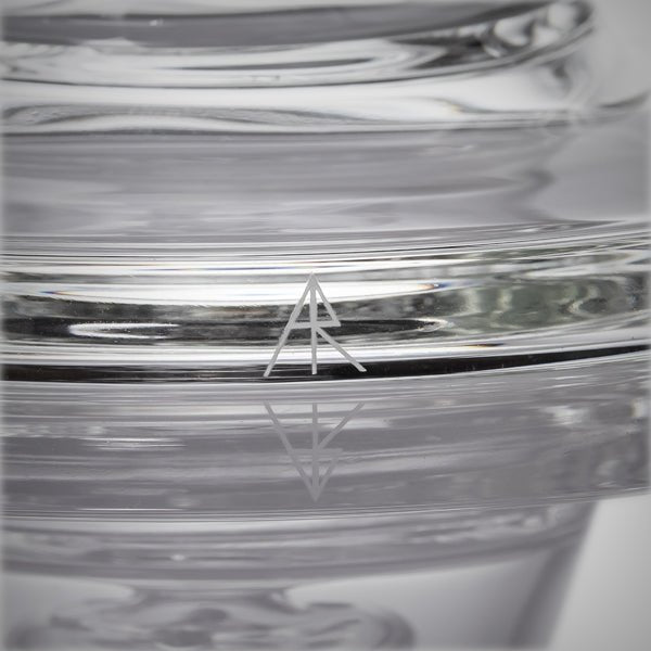 MJ Arsenal Spire water pipe close-up of base and internal percolation