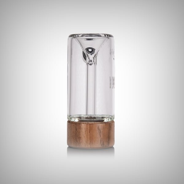 MJ Arsenal Steamboat Bubbler front view with black walnut base