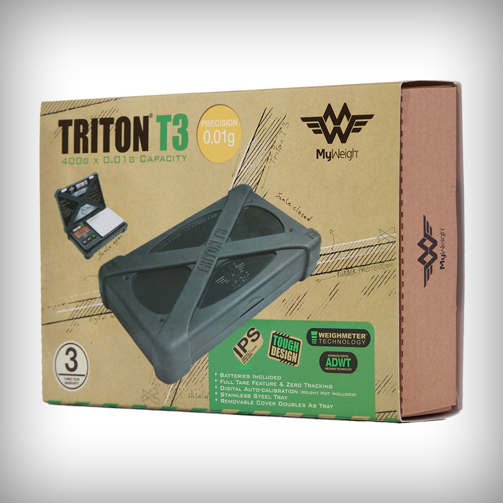 My Weigh Triton T3R-500 digital pocket scale retail packaging