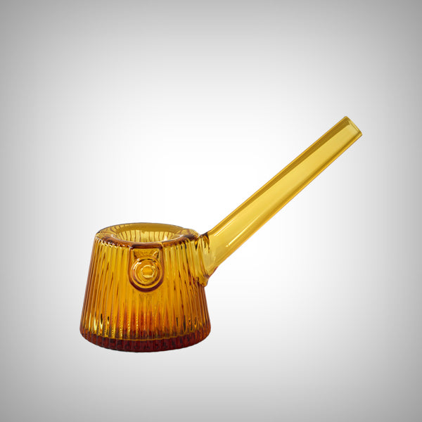 NWTN Home Deco Hand Pipe in Honeycomb with fluted glass design