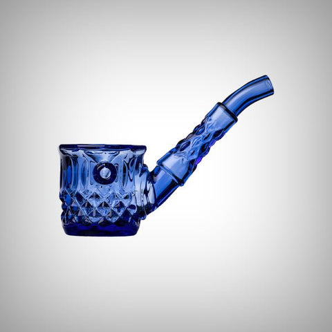 NWTN Home Highball Hand Pipe in Lapis blue borosilicate glass