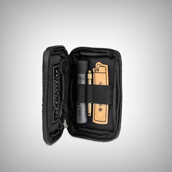 Open Revelry Chillum Kit Mahalo case showing the organized interior