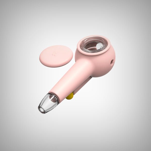 Pink The Pipe by Weday with silicone cover and integrated cap closed