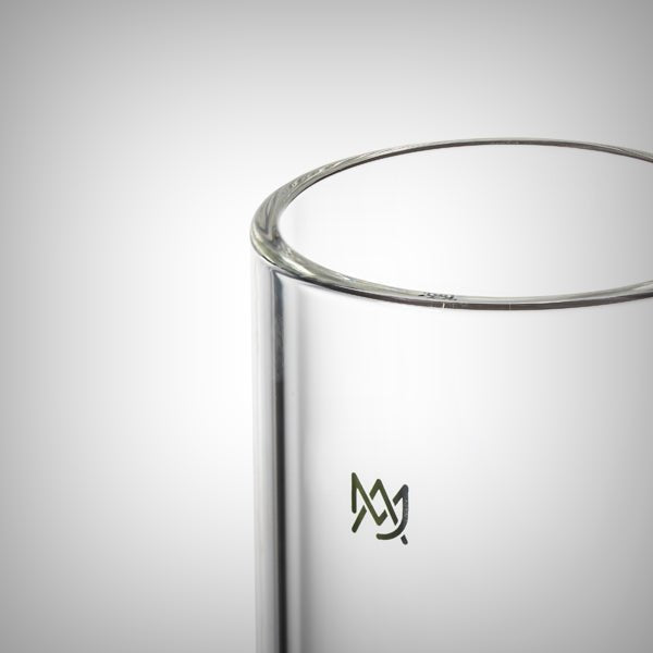 Piston Gravity Bong glass shell and internal disc perc assembly