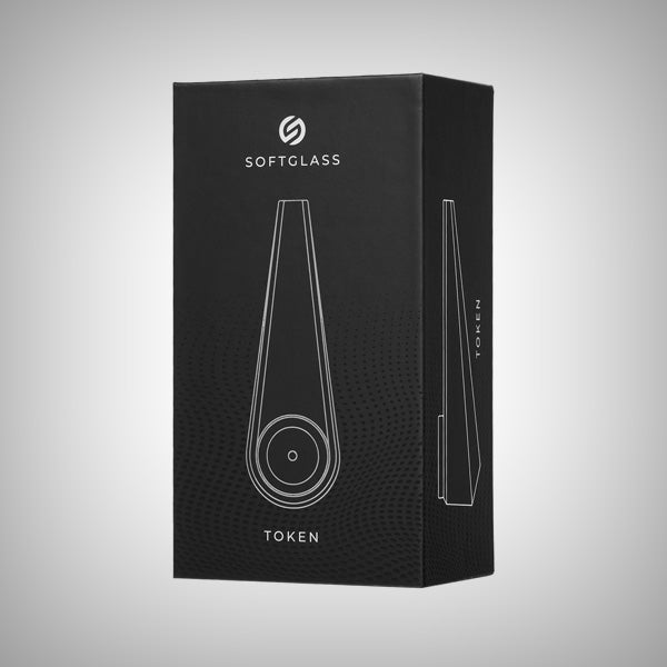 Portable Token pipe with silicone cover and glass insert