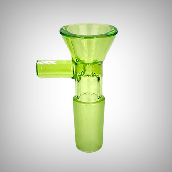 Prism 14mm light blue glass bowl with male joint and side handle