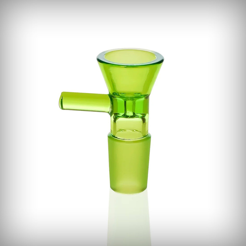 Prism 18mm bowl in Slime green borosilicate glass
