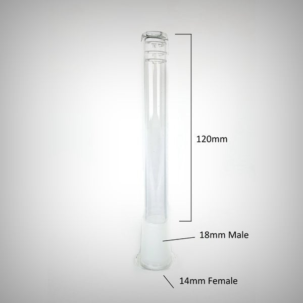 Prism 18mm to 14mm glass downstem in blueberry