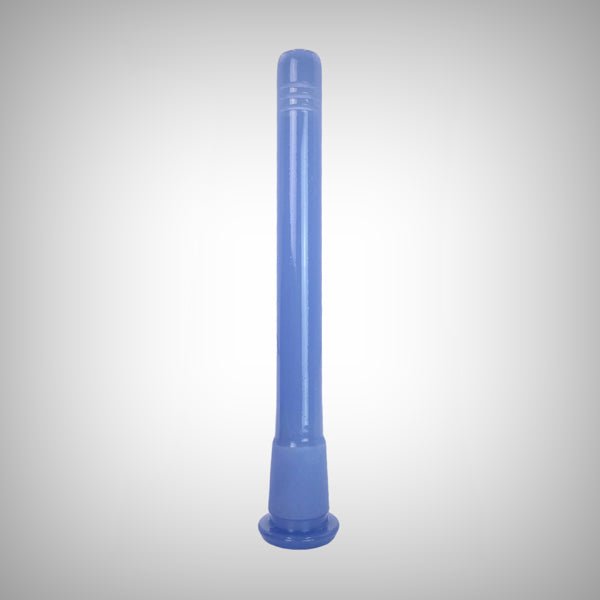 Prism 18mm to 14mm glass downstem in sapphire blue