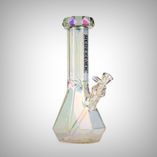 Red Eye Tek Terminator Orion rainbow beaker water pipe with 14mm bowl