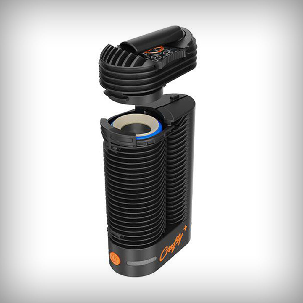 STORZ & BICKEL CRAFTY+ with cooling unit open and filling chamber visible