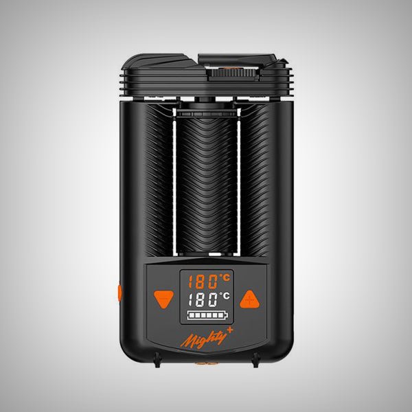 STORZ & BICKEL MIGHTY+ Vaporizer front display with temperature and battery indicators