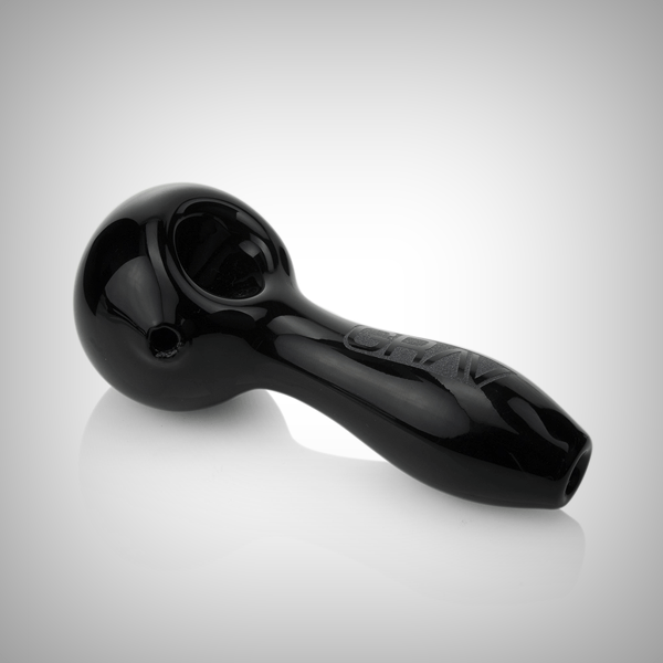 Side view of GRAV spoon pipe with left-side carb
