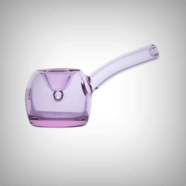 Side view of the MJ Arsenal Perch smoking glass pipe
