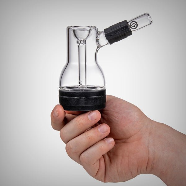 Softglass Core Bubbler with silicone foot and bowl cover